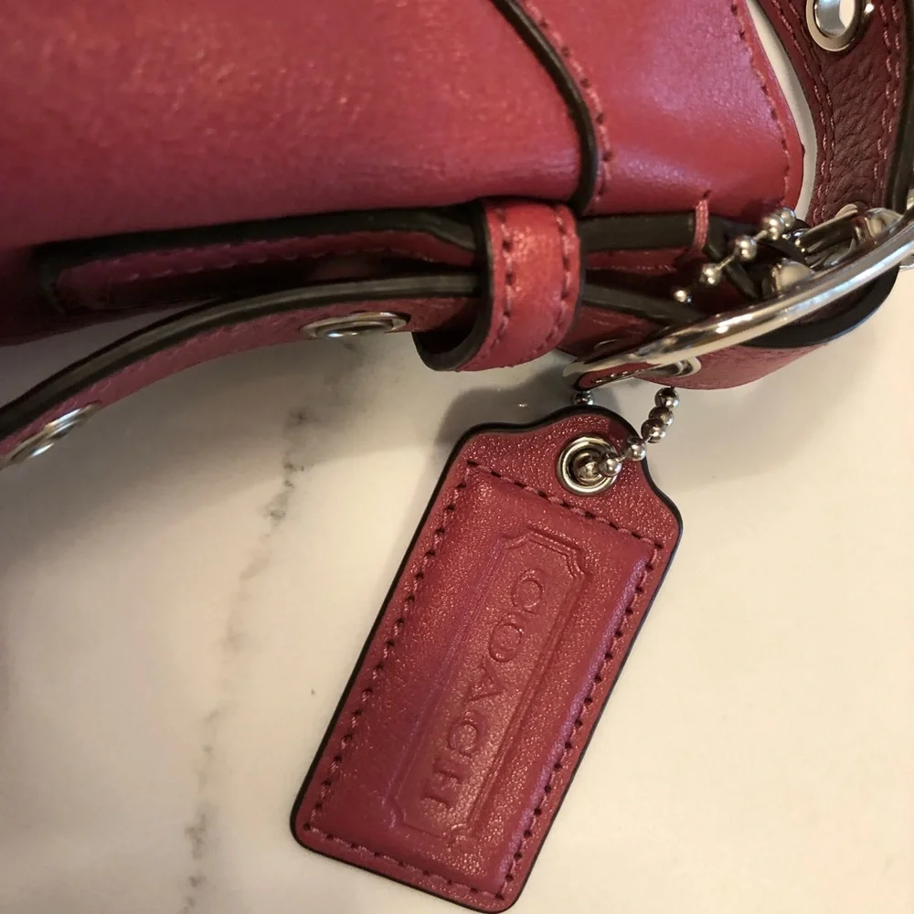 Coach Original Ashley Rose Pink Shoulder Bag C-1220-F15512 - Picture 7 of 9